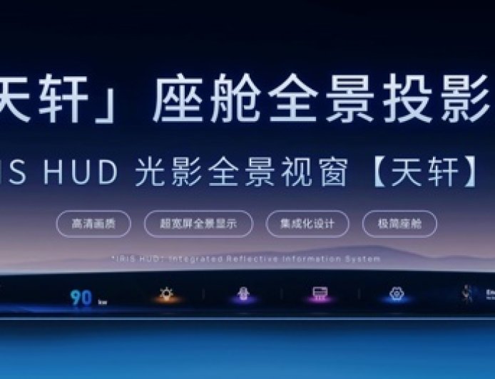 从 A 柱到 A 柱：天马发布 49.6 英寸车载全景沉浸天轩屏，还有能变弯的中控屏