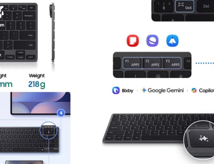 三星海外推出 Smart Keyboard 无线键盘：支持多设备连接与 AI 快捷键
