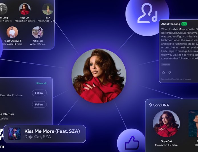 Spotify 即将推出“歌曲 DNA”功能，为用户揭示音乐内采样、翻唱版本