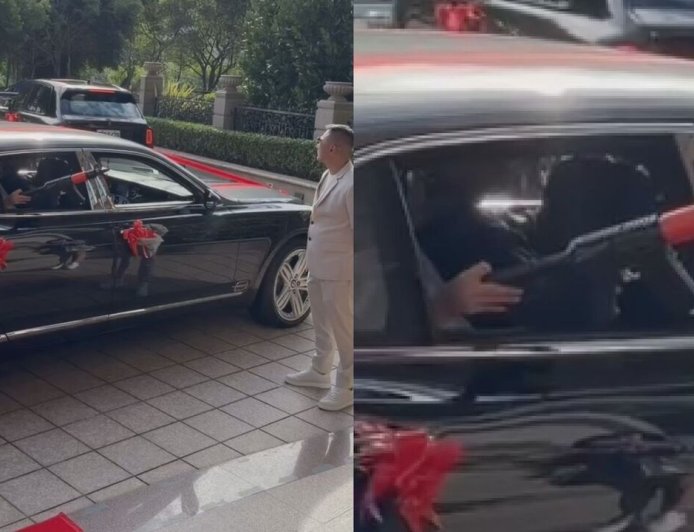 大哥的女兒就是狂！新娘不丟扇子改丟「玩具步槍」　影片曝光