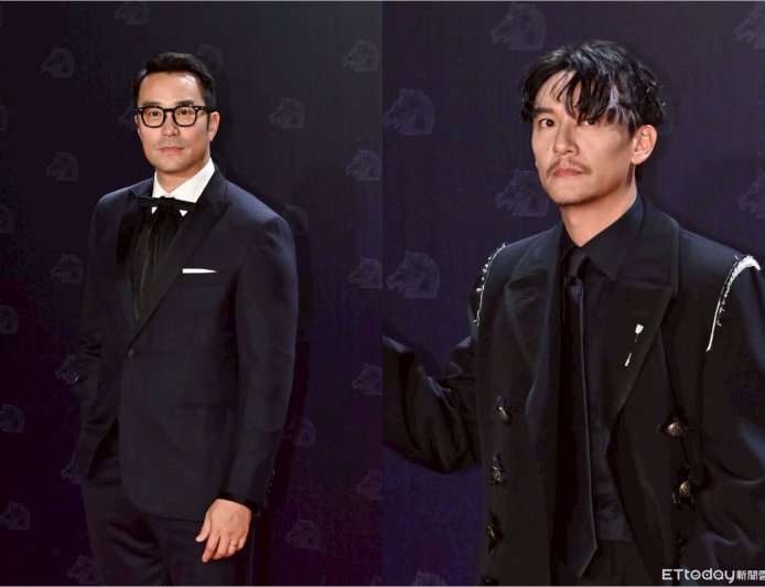 金馬男星時尚／男神對決！曾敬驊VALENTINO奶茶色西裝、林柏宏質感灰帥翻