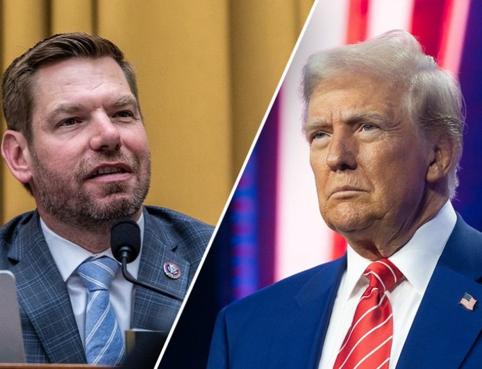 Eric Swalwell says military can be a 'check' on Donald Trump to 'save us'