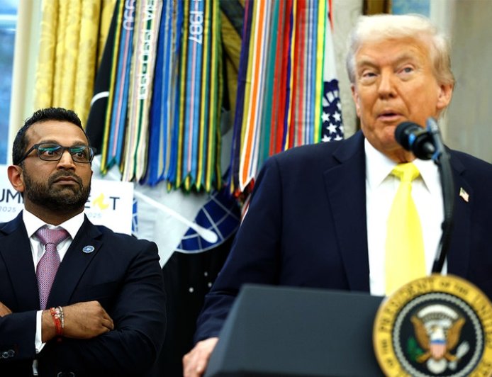 White House calls MS NOW story about Trump considering firing Kash Patel 'completely made up'