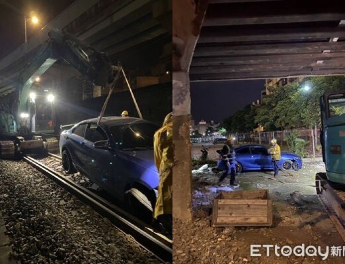 快訊／基隆毒蟲駕車闖平交道！爆胎「棄車落跑」　台鐵列車延誤