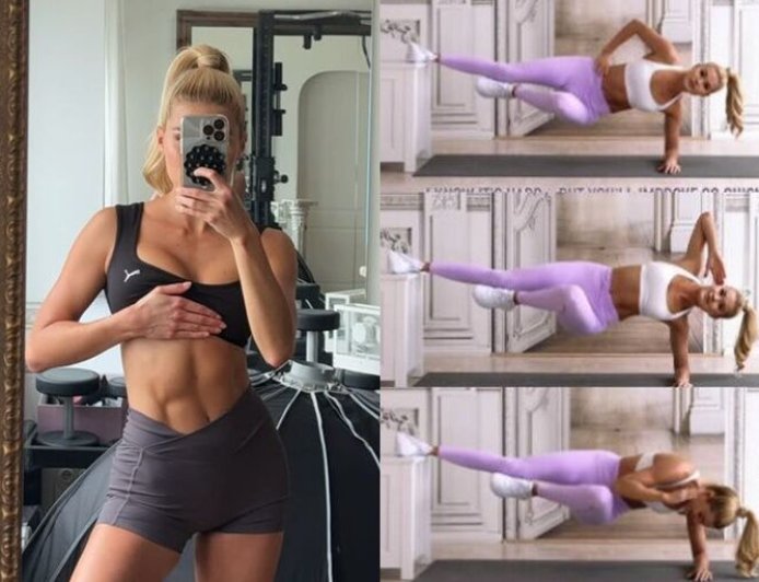 帕梅拉「地獄級」哥本哈根平板訓練！8分鐘炸裂腹肌與大腿　網跟練累爆