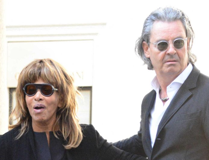 Tina Turner's Widower Steps Out With A Mystery Woman In Milan