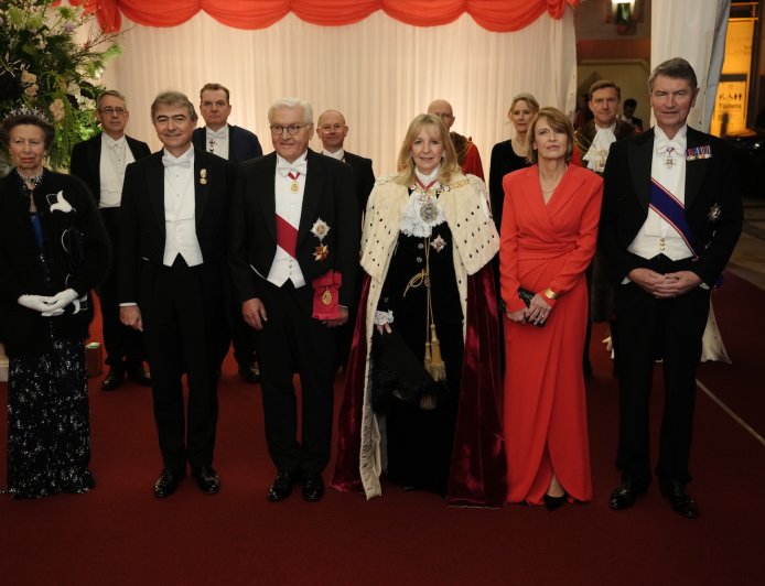 Princess Anne Wears Her Favorite Diamond Festoon Tiara at a State Banquet