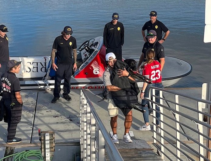 Lost pooch swept out to sea rescued off California coast after dramatic search, use of proven technology