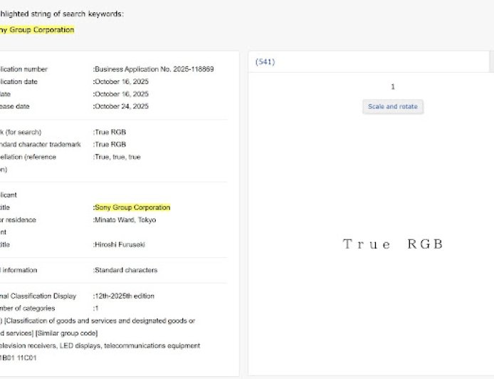 索尼 Bravia 9 II 旗舰 Mini LED 电视曝光：约 15000 控色分区 + 4000 尼特亮度