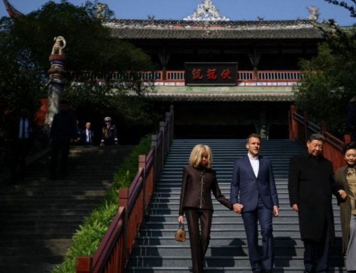 中法两国承诺加强合作，习近平同马克龙访问成都