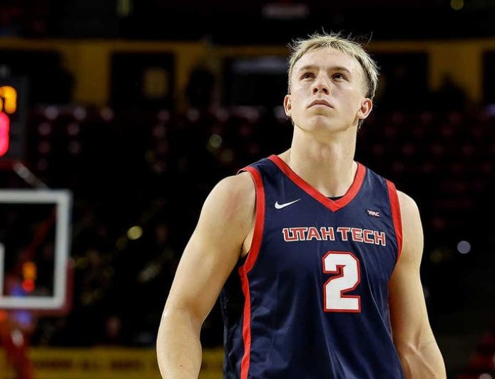 Utah Tech basketball player punches opponent after getting dunked on in viral incident