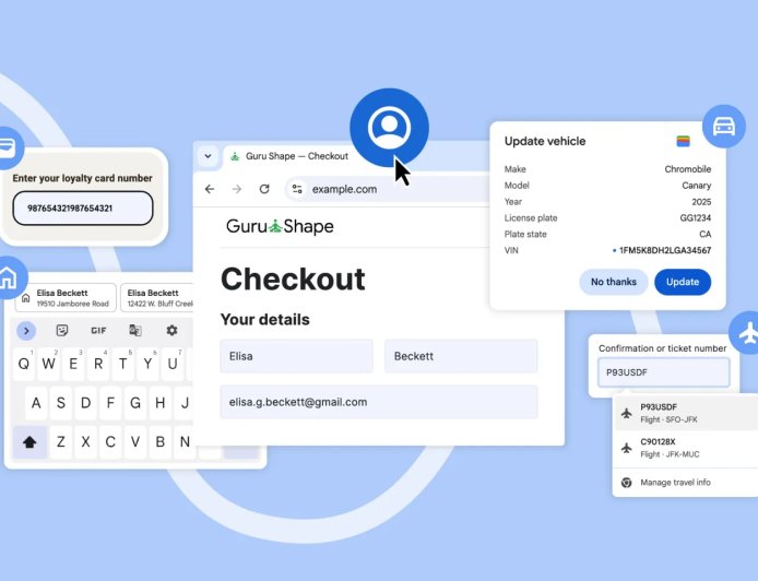 谷歌改进 Chrome 浏览器自动填充功能，可根据账户信息填入姓名、Email、地址等