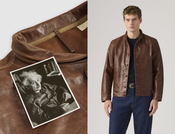 愛因斯坦的皮夾克重現！Levi’s復刻天才同款Menlo Cossack 　設計細節一次看