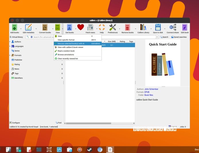 开源电子书管家 Calibre 更新 8.16.2 版：新增 AI 检索、书籍提问