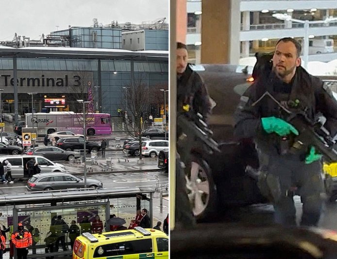 Toddler among 21 victims in pepper spray, robbery attack at London airport