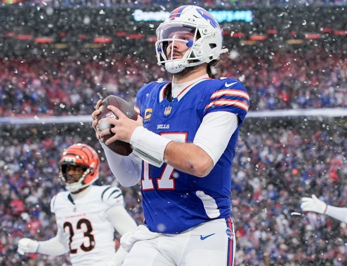 Bills rally with 21 points in 4th quarter to defeat Bengals in snowy Buffalo