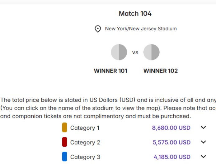世界杯官方票价震惊球迷 国际足联被指榨干粉丝热情
