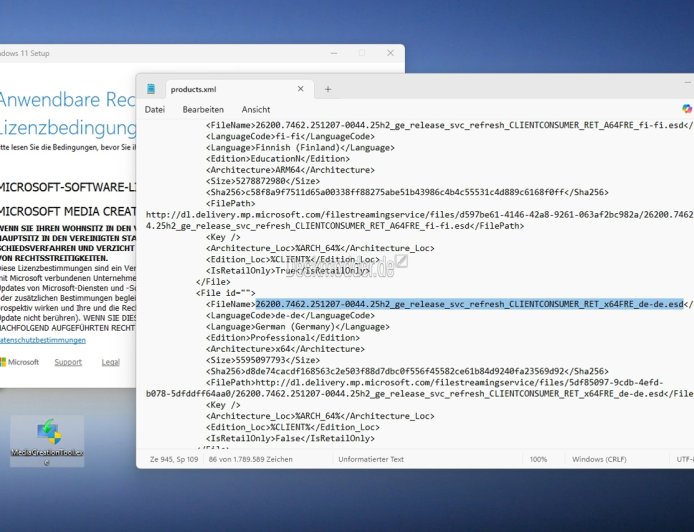微软升级媒体创建工具：更新 Win11 25H2 镜像，集成 12 月累积更新