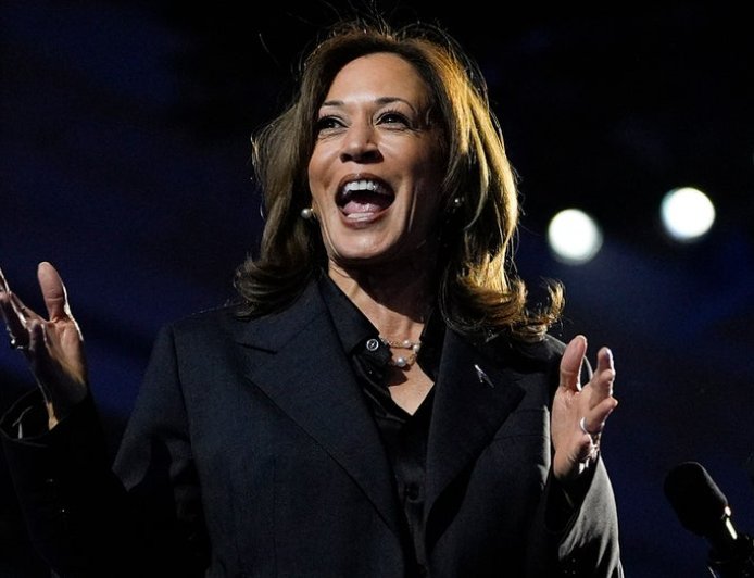 Harris thanks supporters for 'standing up for democracy' at annual DNC meeting