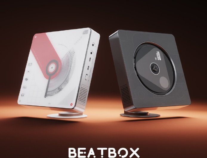 飞傲雪漫天 BEATBOX 便携 CD 播放器亮相：内置重低音立体声喇叭、支持抓轨，预计明年 2 月上市