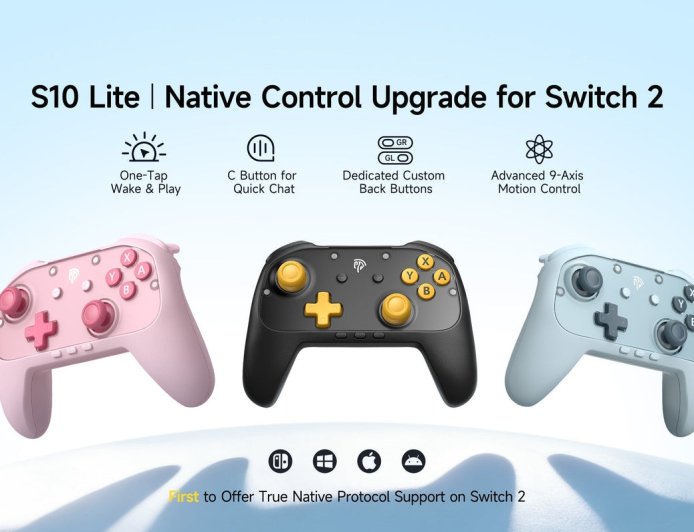 易速马推出 S10 Lite：40 美元入门级任天堂 Switch 2 手柄