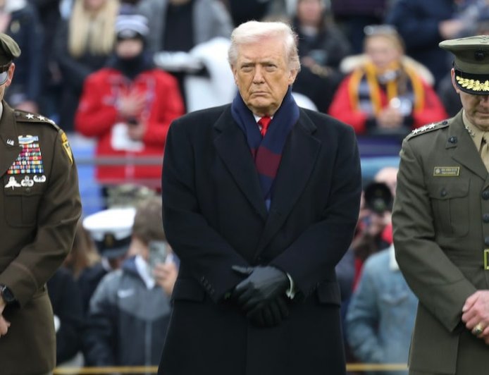 Protests erupt outside Army-Navy game amid Trump's attendance