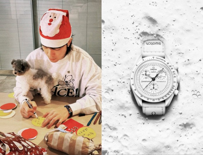 蕭敬騰也是Swatch史努比錶粉絲　俏皮造型包聖誕禮