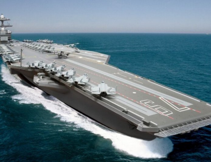美军“福特”级航母2号舰有望明年1月开始试航