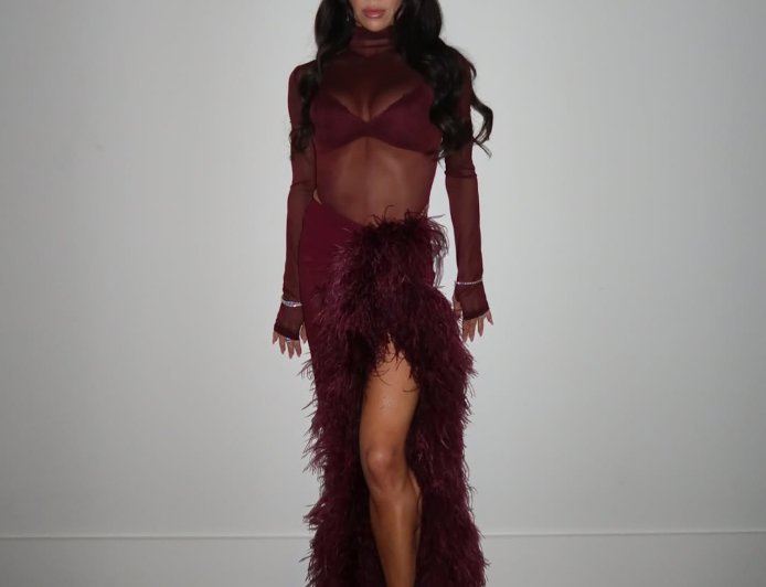 DWTS’ Jenna Johnson Shows Off Her Curves in Naked Dress and Sexy Lace Bra