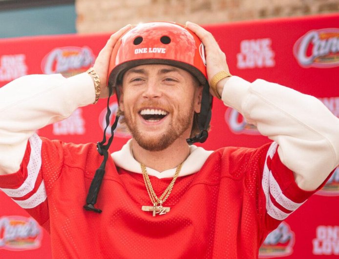 Bailey Zimmerman Brings Christmas Chaos To Raising Cane's In The Best Way