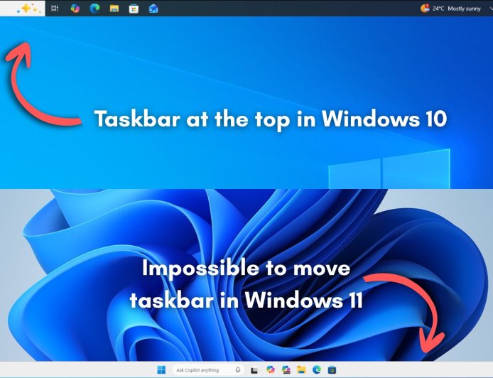 微软深度解释：为何 Windows 11 仍然不允许自由变换任务栏的位置?