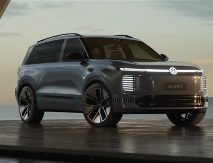 大众首款增程混动 ID.ERA路试谍照曝光：三排六座大SUV
