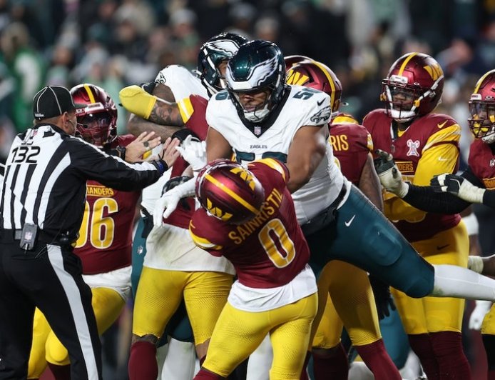 Multiple players ejected after brawl breaks out during Eagles-Commanders game