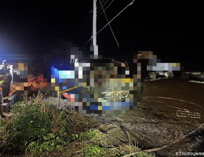 台東東河鄉同地點一日兩火警　怪手、貨車不明原因起火