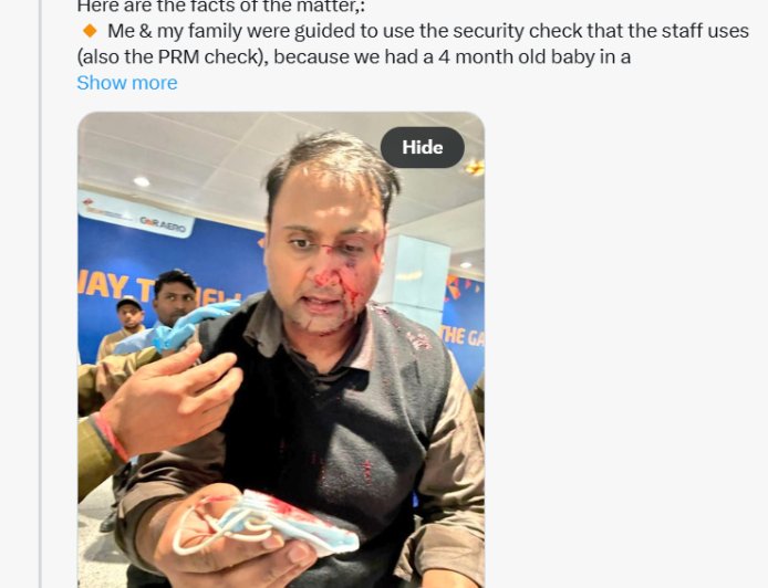 印度一机长机场安检时插队 争执后殴打乘客