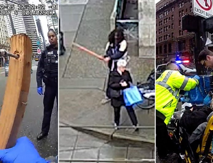 Horror video captures repeat offender allegedly attacking 75-year-old woman, gouging her eye with spiked stick