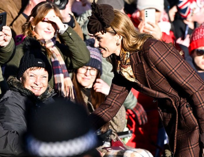 Kate Middleton takes center stage at royal Christmas walk as Andrew is frozen out
