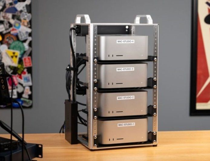 四台Mac Studio合体变身AI集群 1.5TB内存、硬件成本近30万