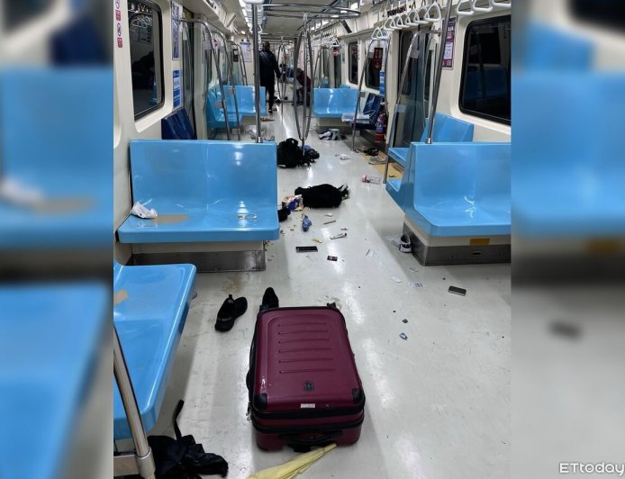 母子搭車敲傘全車跑光　北門站大奔逃「掉鞋、行李箱」