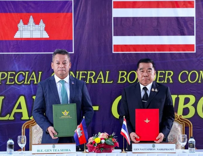 泰柬国防部长就停火问题签署协议