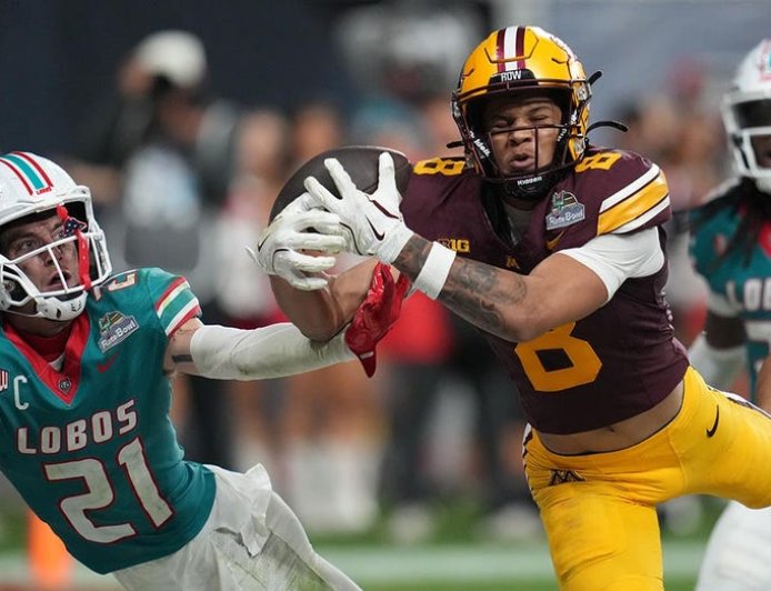Minnesota wide receiver makes incredible diving catch to win bowl game