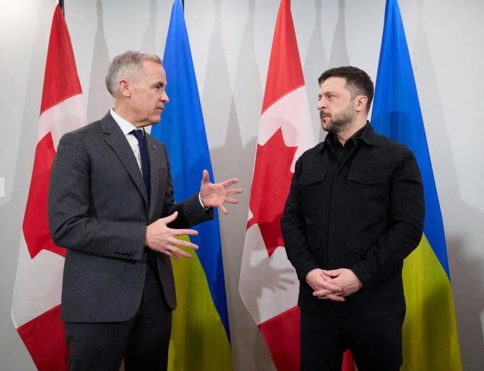 泽连斯基访美前与加拿大总理卡尼会晤