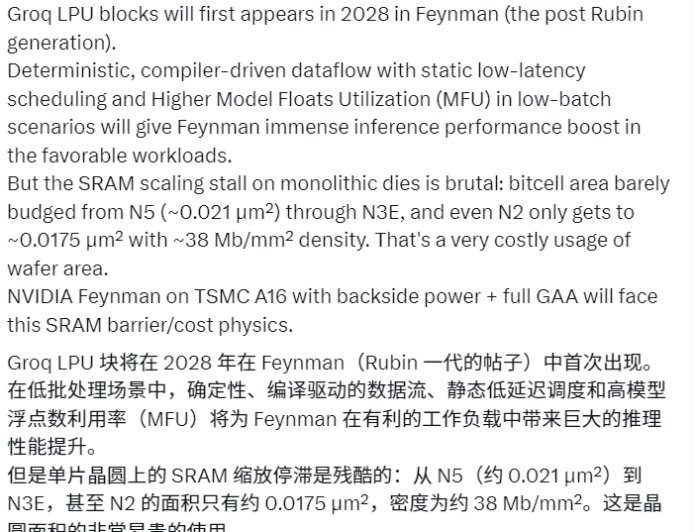 NVIDIA要用上X3D堆叠设计 下代Feynman GPU将引入LPU