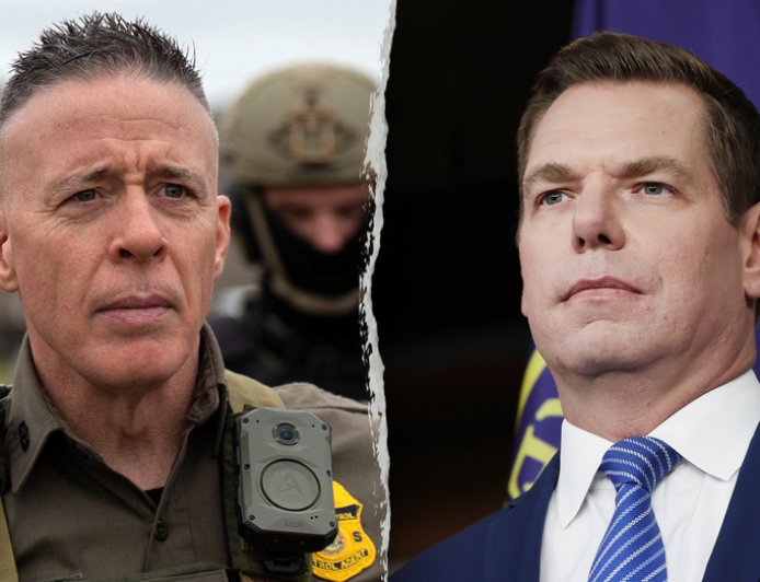 Swalwell slammed by Border Patrol commander over imagery showing ICE raiding Jesus Christ’s manger