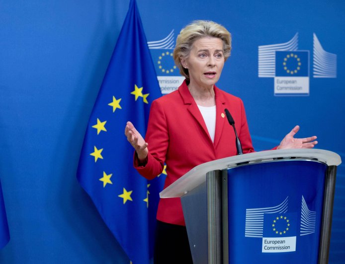 冯德莱恩称欧洲愿继续与乌美合作 强调安全保障重要性