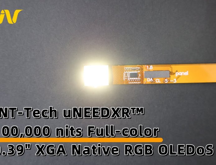 刷新峰值亮度纪录：创王光电发布 10 万尼特 Micro OLED 微显示器