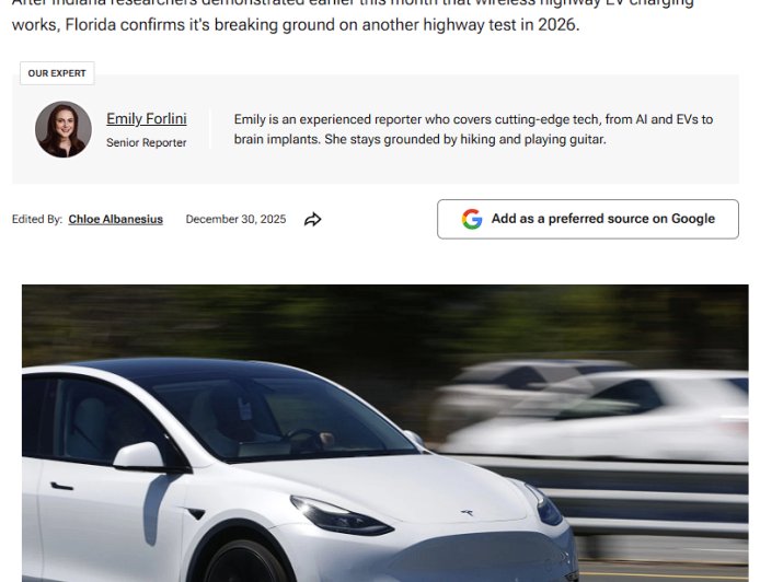 美国佛罗里达将启动无线充电高速公路测试 网友质疑实为圈钱