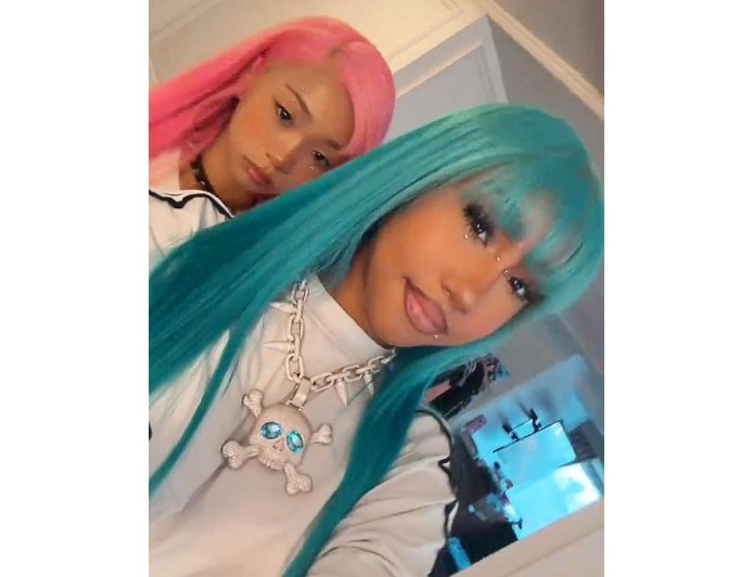 North West Shows Off 106-Carat Skull Necklace From Her Mom Kim Kardashian