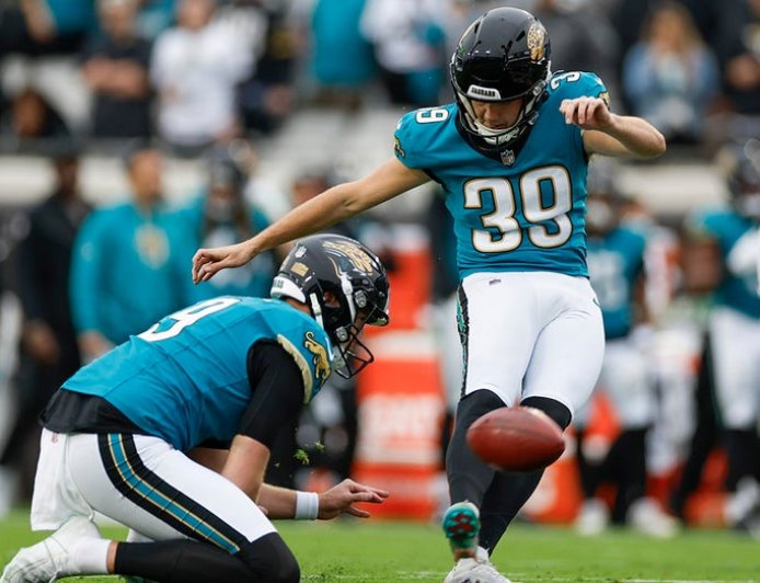 Jaguars’ Cam Little, who kicked longest NFL field goal earlier this season, knocks down 67-yarder