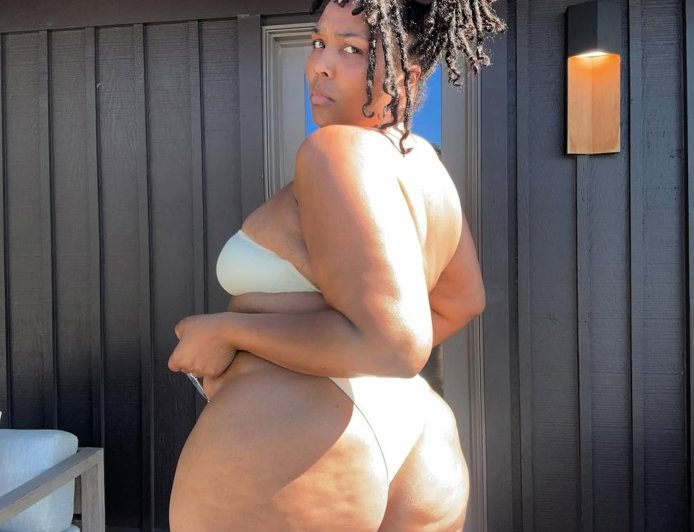 Lizzo Shares Her Wild New Year's Resolution in a Booty-Baring Bikini
